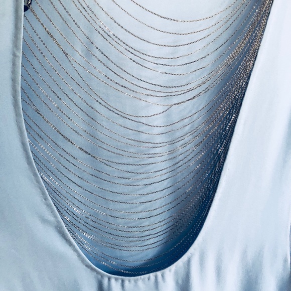 MONIKA CHIANG SILK BLOUSE XS // chain drape back! - Picture 6 of 8